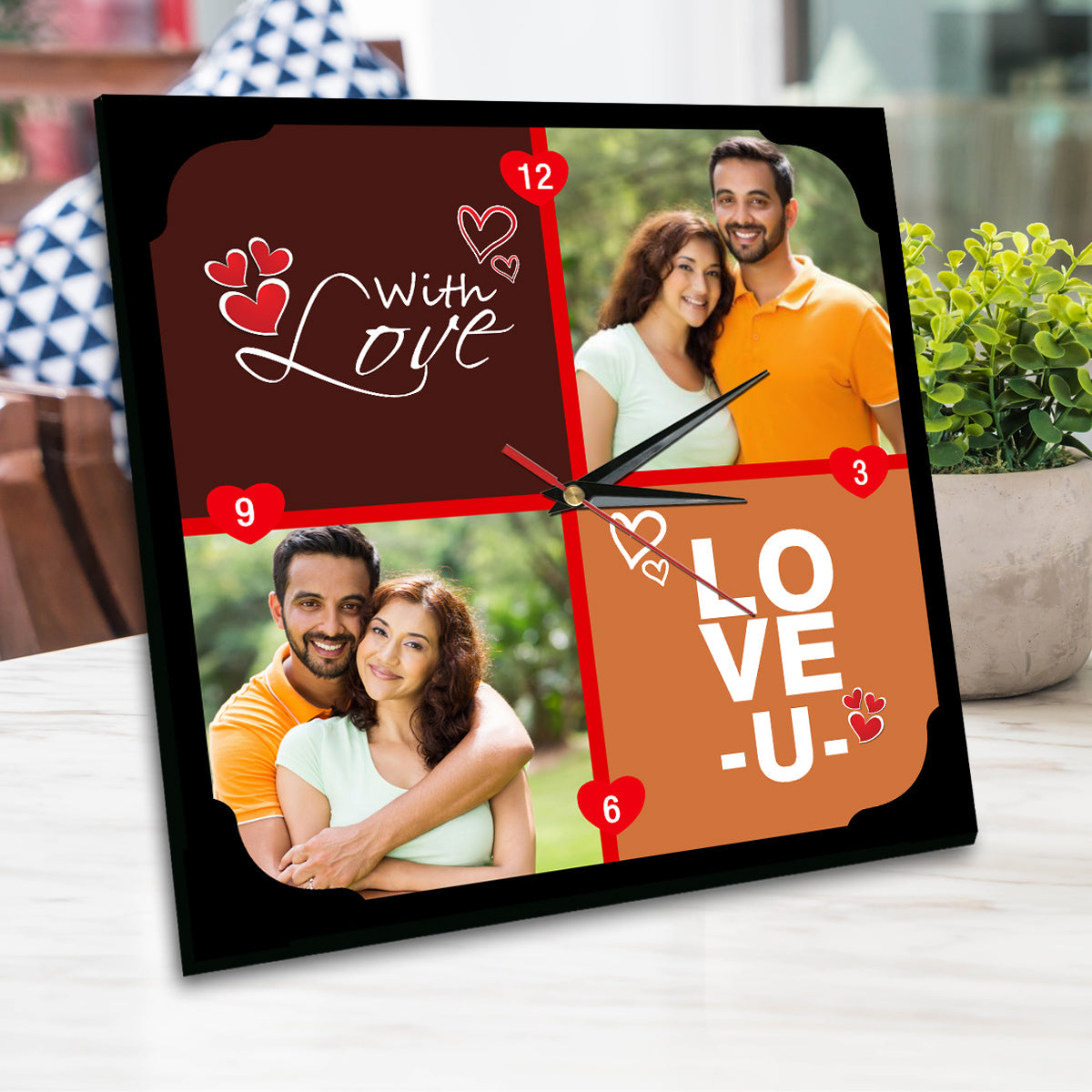 Love Personalised Table Clock