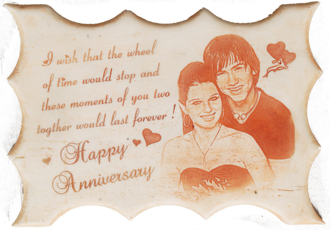 5x7 Curve Radium Engraving