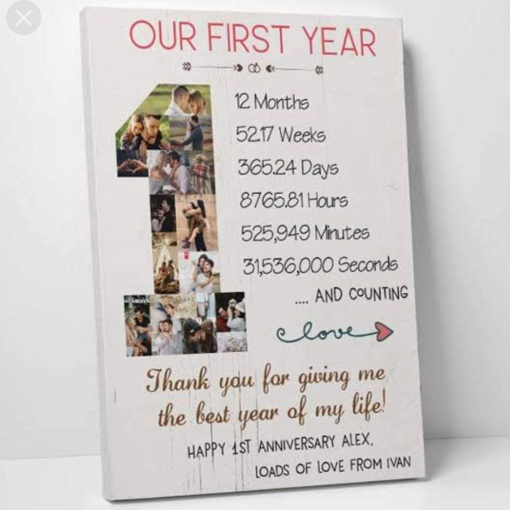 Our First Year Frame