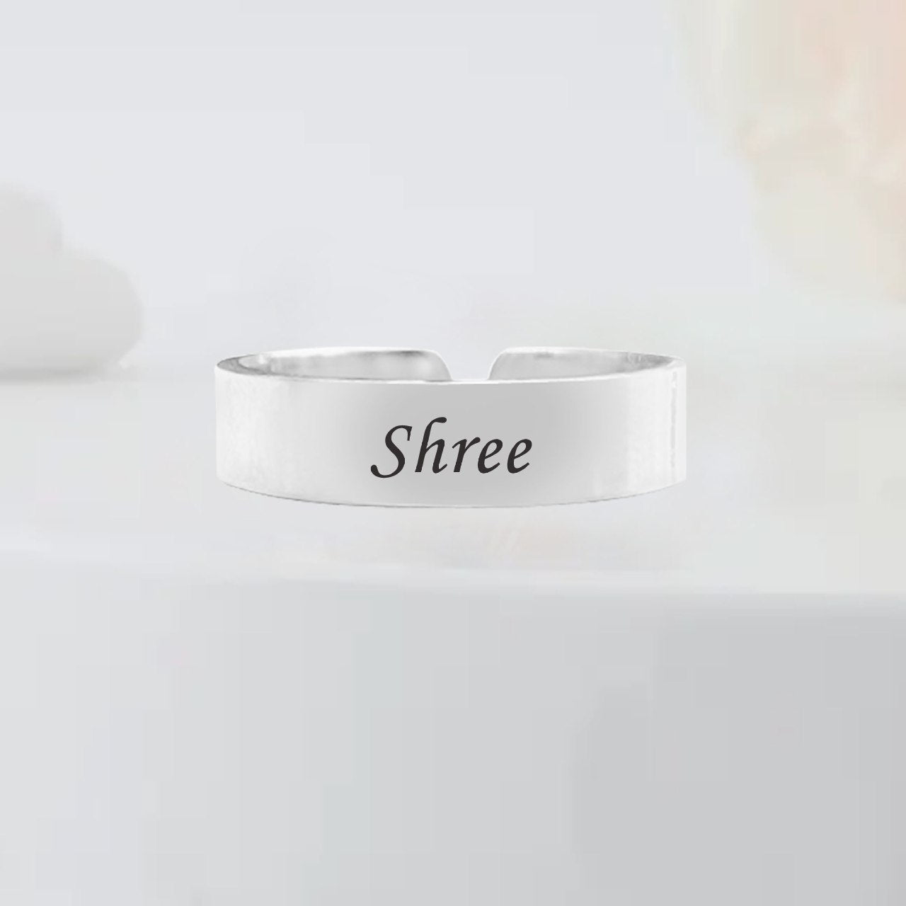 Silver Name Ring