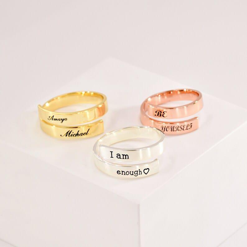 Custom Name Rings - Symbol of Love & Commitment