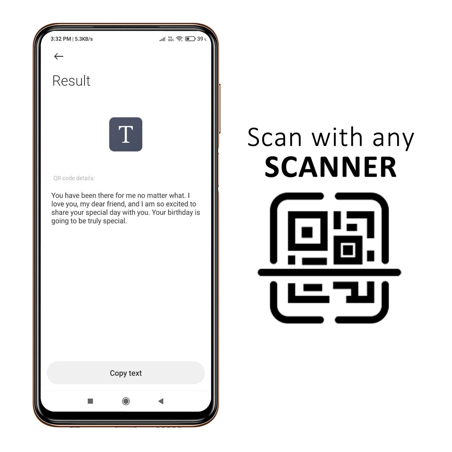 Personalized QR Code Keychain