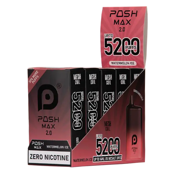 BUY 1 GET 1 FREE Watermelon Ice Posh Max 2.0 | Vape Amazon India Posh Disposables