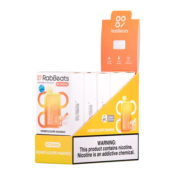 BUY 1 GET 1 FREE Honeyloupe Mango RabBeats RC10000 | Vape Amazon India RabBeats