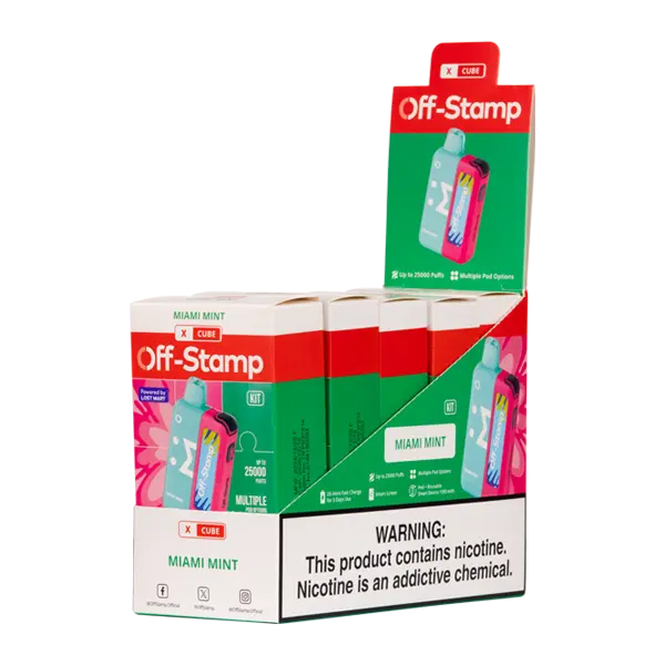 BUY 1 GET 1 FREE Miami Mint Off Stamp X-Cube Kit | Vape Amazon India Off Stamp