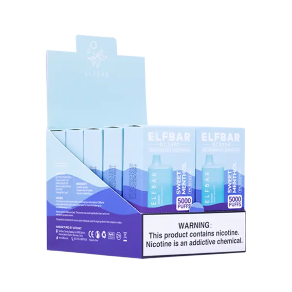 BUY 1 GET 1 FREE Sweet Menthol Elf Bar 5000 | Vape Amazon India EBCREATE