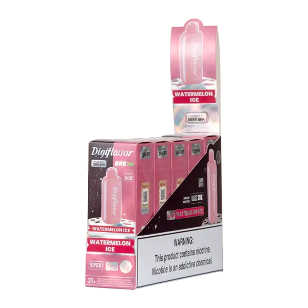 BUY 1 GET 1 FREE Watermelon Ice Digiflavor BRK Disposable | Vape Amazon India Digiflavor