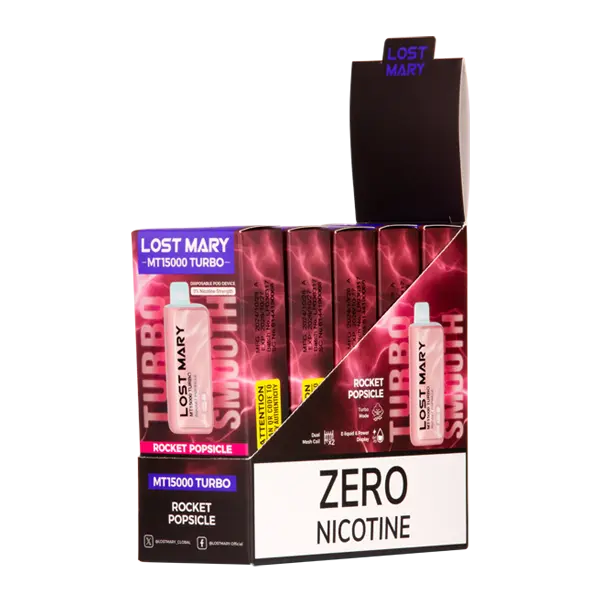 BUY 1 GET 1 FREE Rocket Pop Lost Mary MT15000 Turbo (ZERO Nicotine) | Vape Amazon India Lost Mary