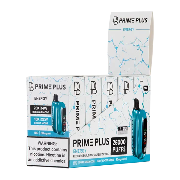 BUY 1 GET 1 FREE Energy Prime Plus 26000 | Vape Amazon India Prime Bar