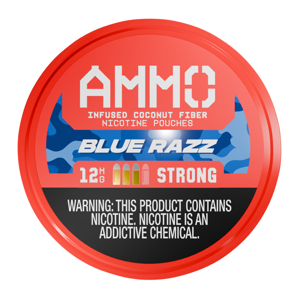BUY 1 GET 1 FREE Blue Razz AMMO Nicotine Pouches | Vape Amazon India