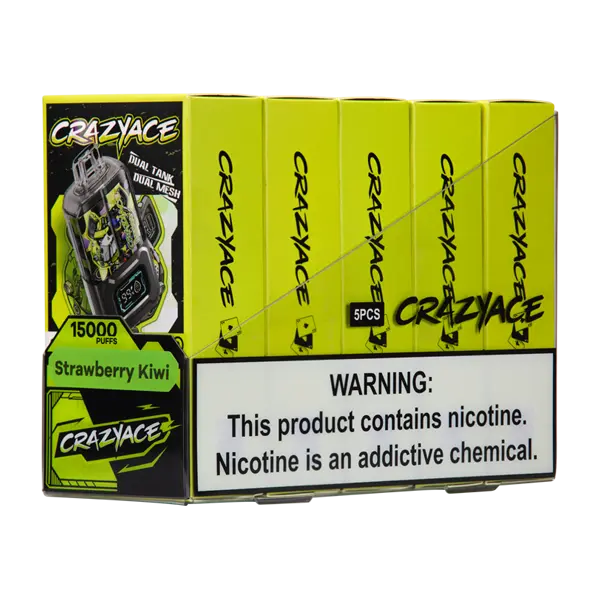 BUY 1 GET 1 FREE Strawberry Kiwi Crazy Ace B15000 | Vape Amazon India Crazy Ace