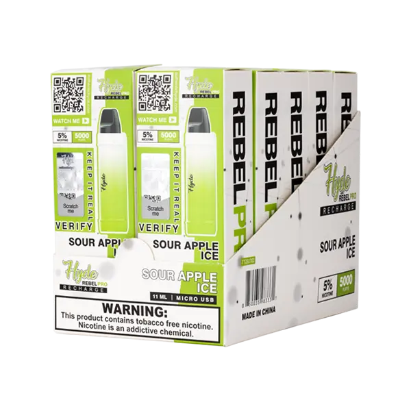 BUY 1 GET 1 FREE Sour Apple Ice Hyde Rebel Pro | Vape Amazon India Hyde Disposables
