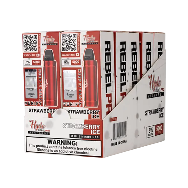 BUY 1 GET 1 FREE Strawberry Ice Hyde Rebel Pro | Vape Amazon India Hyde Disposables