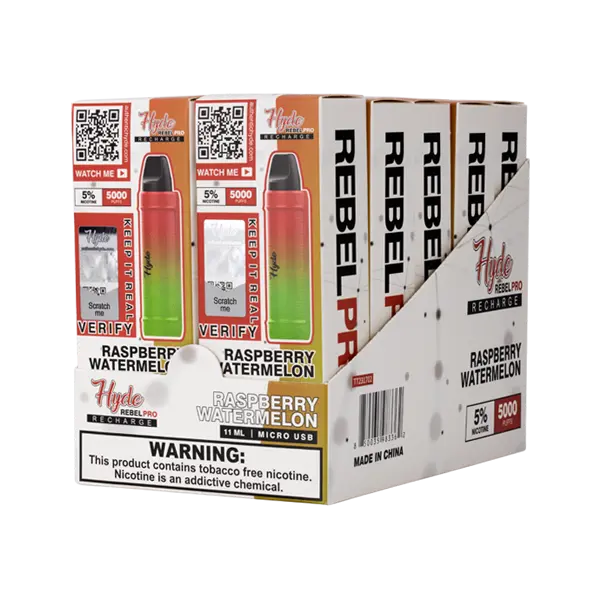 BUY 1 GET 1 FREE Raspberry Watermelon Hyde Rebel Pro | Vape Amazon India Hyde Disposables