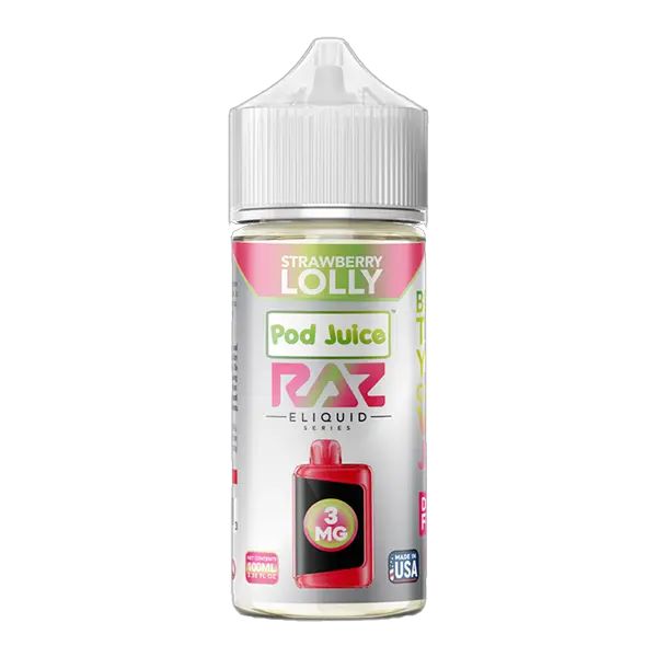 BUY 1 GET 1 FREE Strawberry Lolly RAZ X Pod Juice 100ml | Vape Amazon India