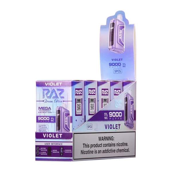 BUY 1 GET 1 FREE Violet RAZ TN9000 | Vape Amazon India RAZ