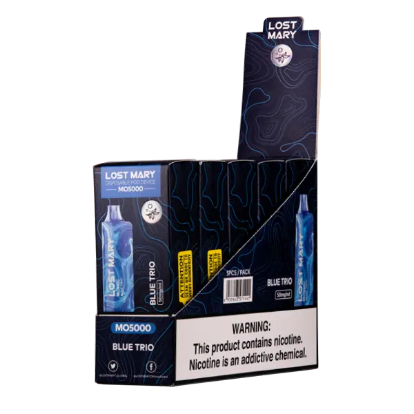BUY 1 GET 1 FREE Blue Trio Lost Mary MO5000 | Vape Amazon India Lost Mary