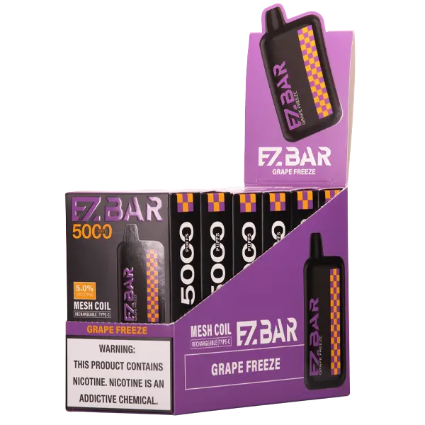 BUY 1 GET 1 FREE Grape Freeze EZBAR 5000 | Vape Amazon India EZEE