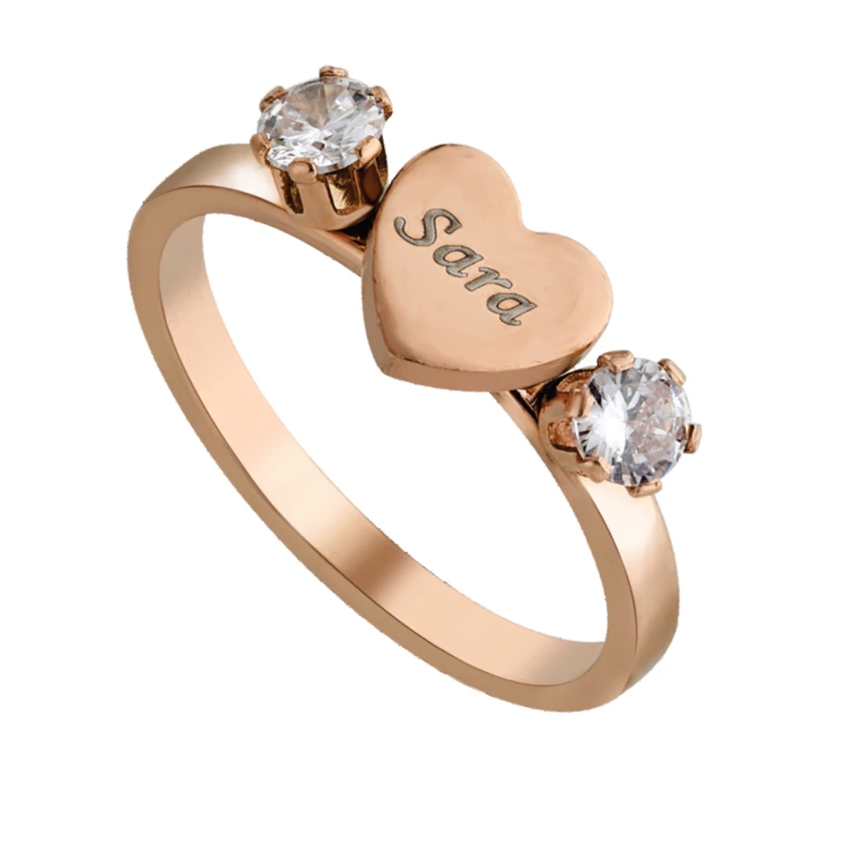 Name Engraved Ladies Ring