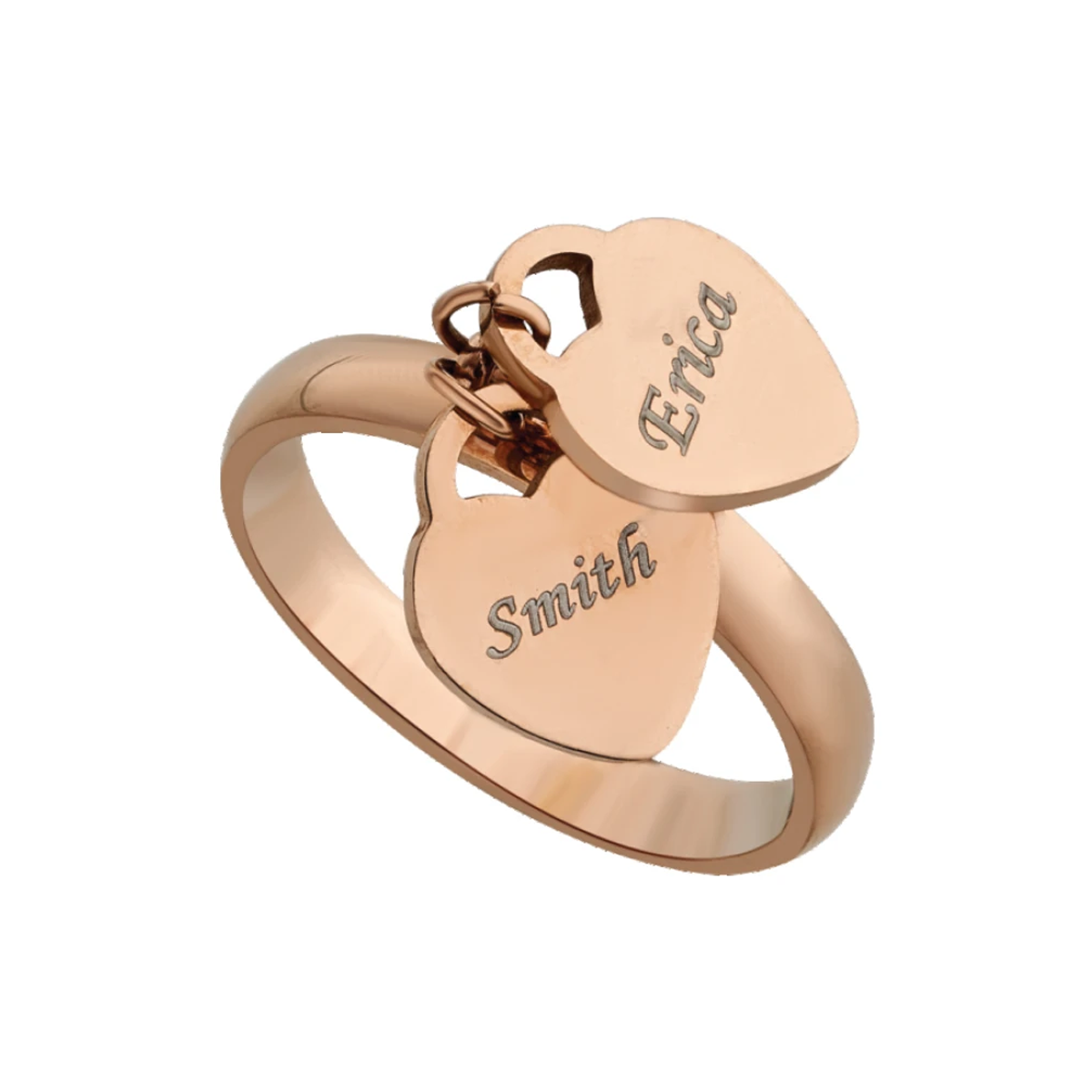 Name Engraved Ladies Ring
