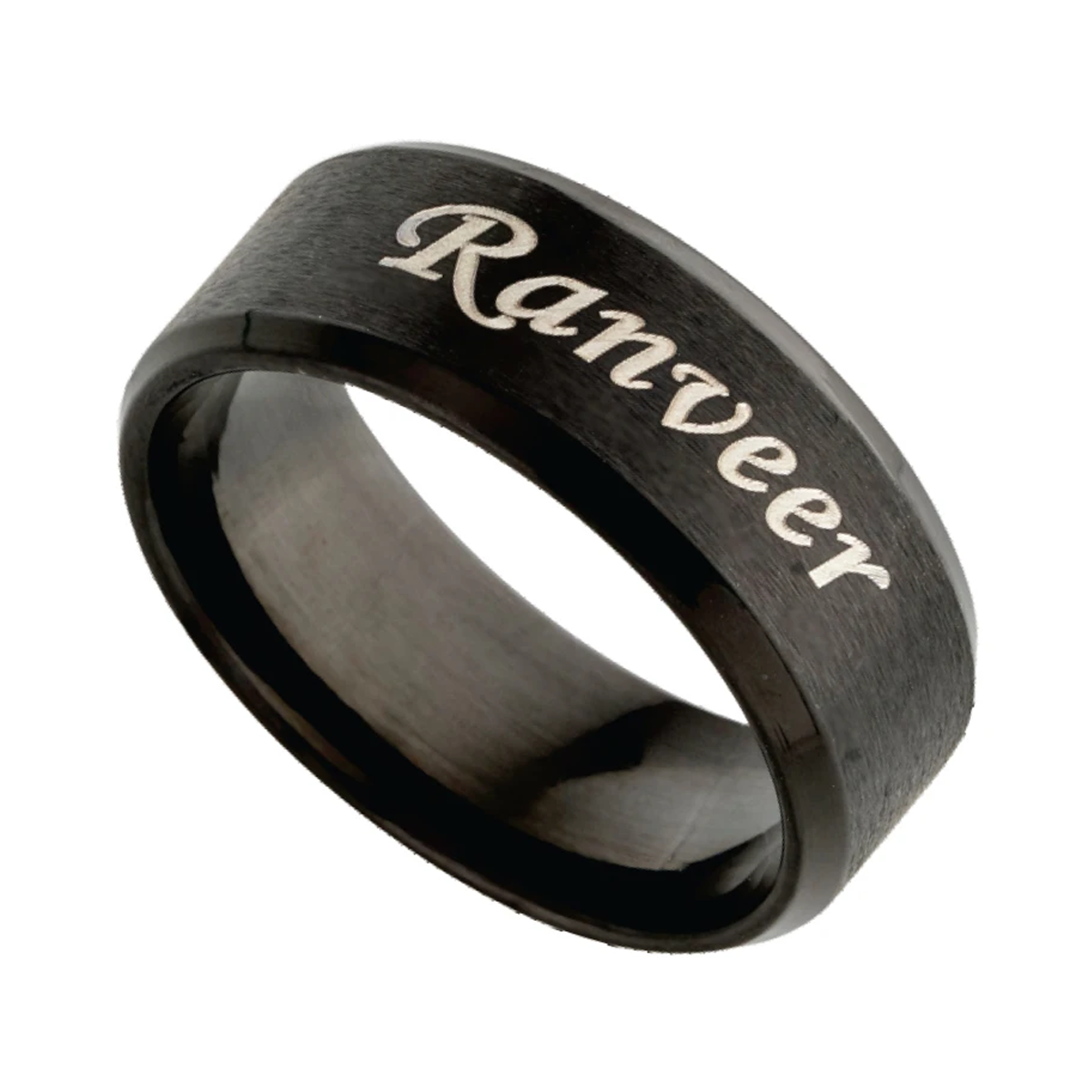 Name Engraved Men's Ring