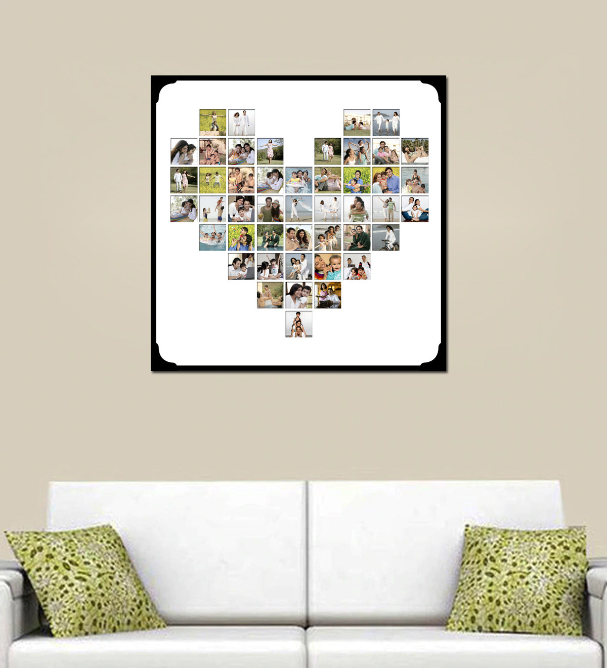Heart Shaped Photo Collage Frame