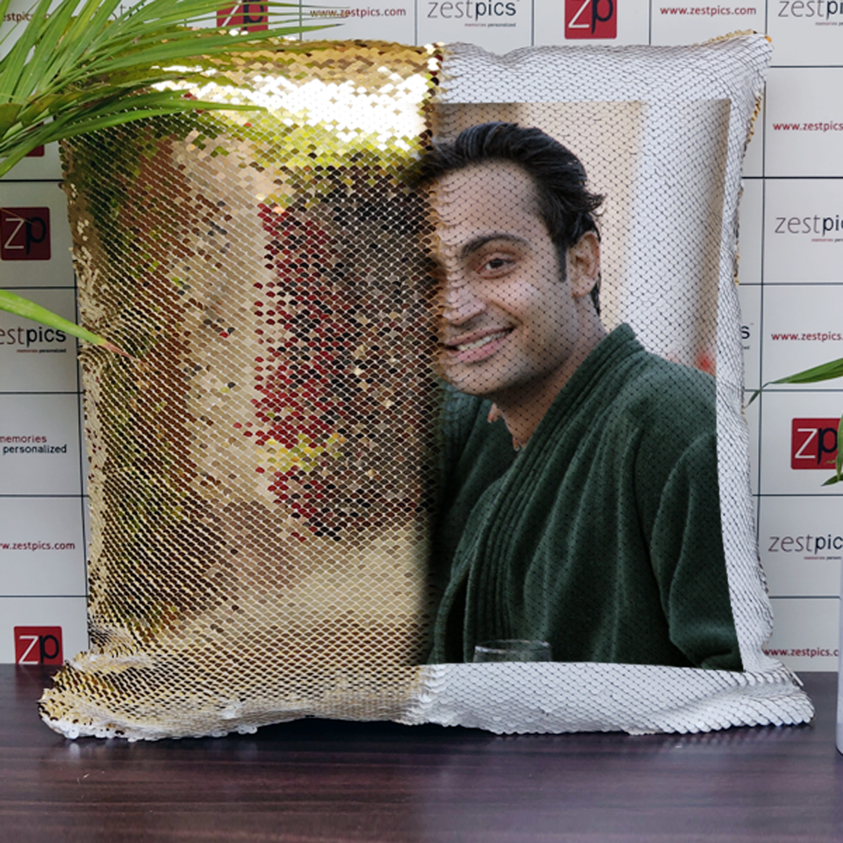 Gold Square Magic Pillow