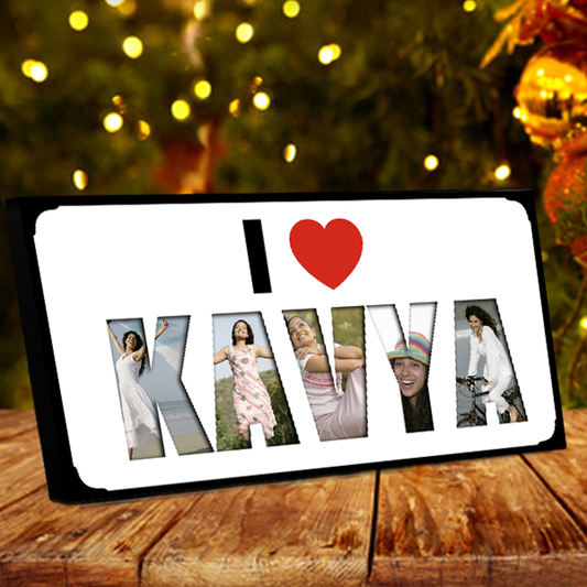 I Love Name Collage Frame