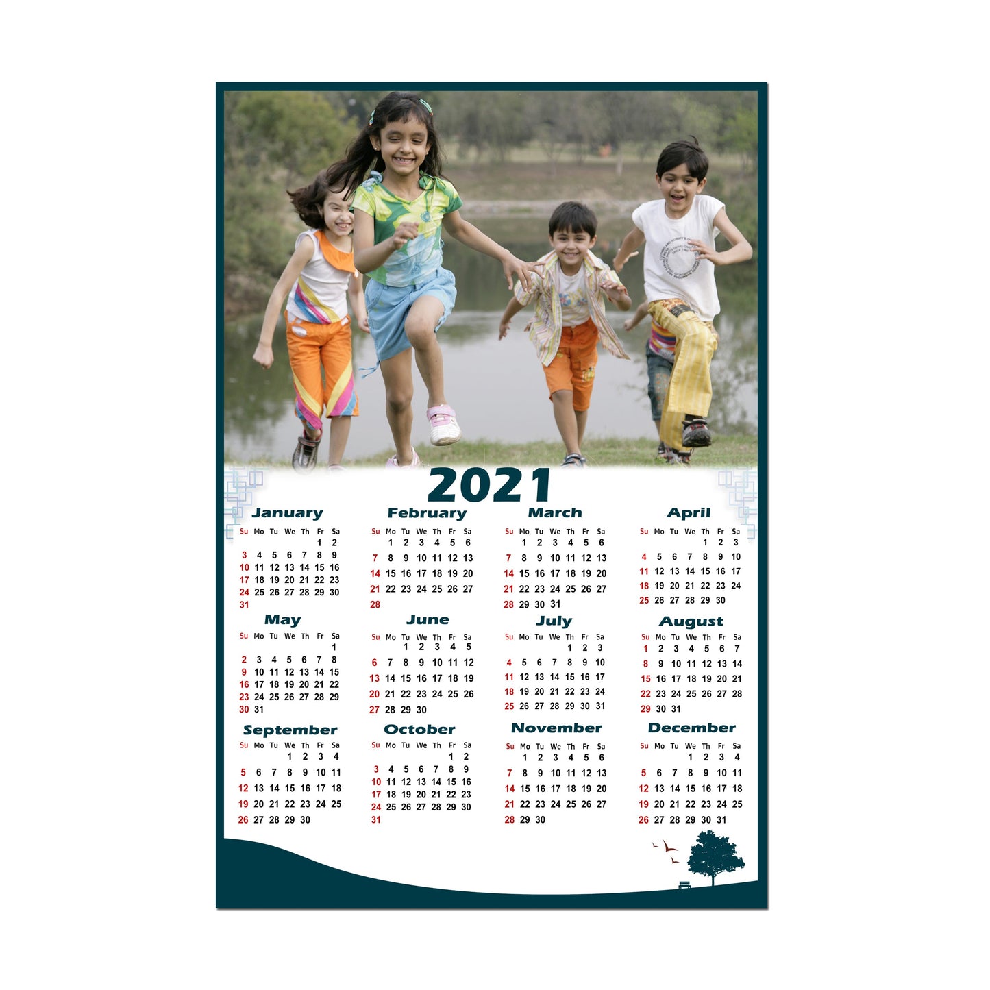 12x18 Yearly Calendar