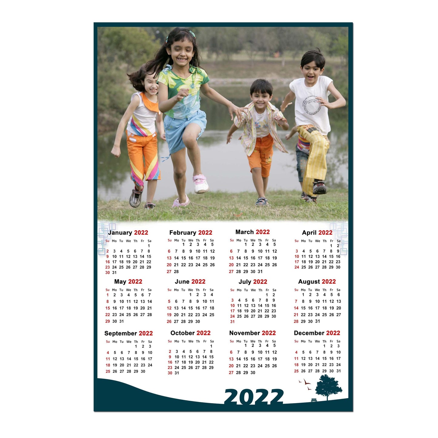 12x18 Yearly Calendar