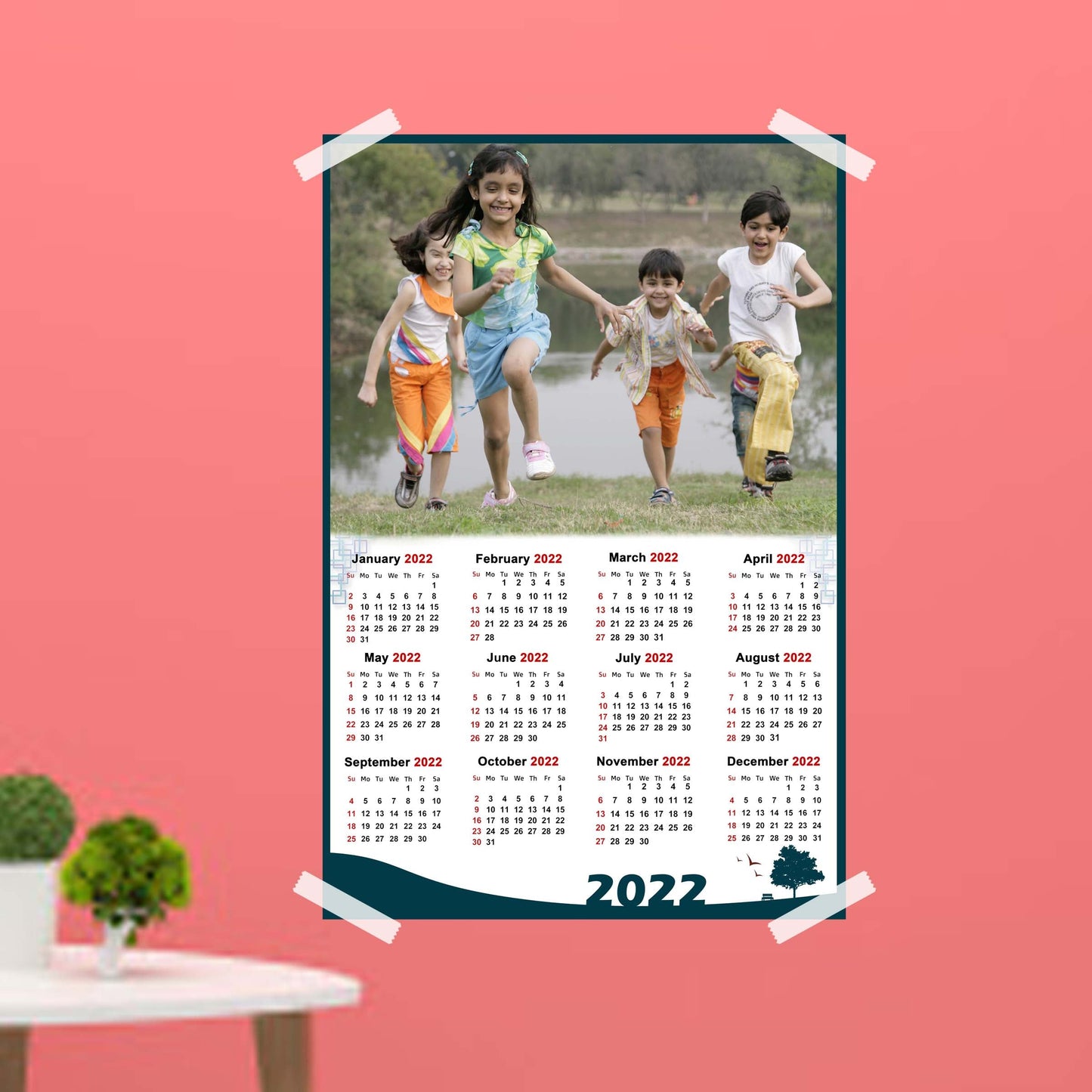12x18 Yearly Calendar