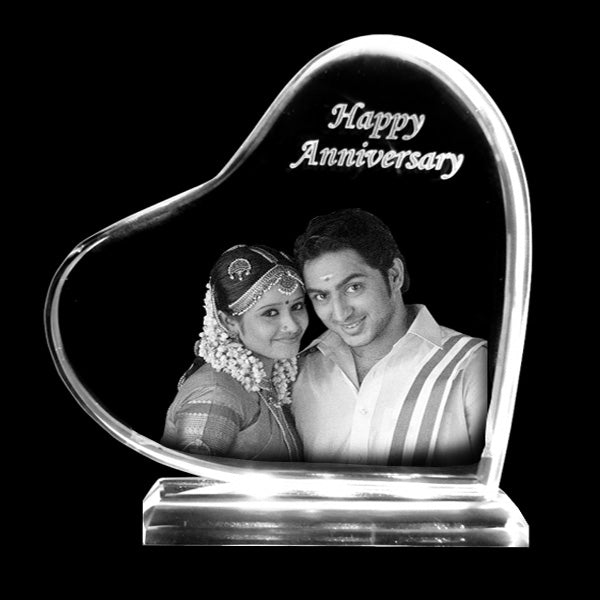 Anniversary Gifts - Heart Wide 2D Acrylic