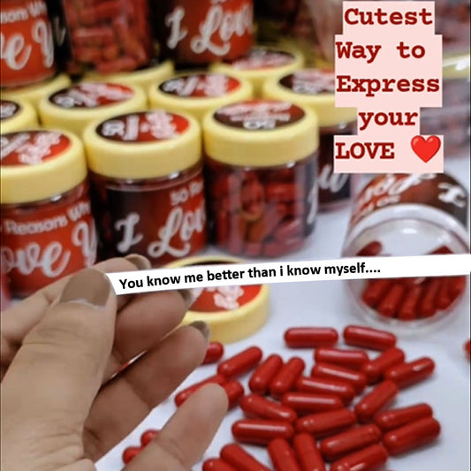 50 Reasons Why I Love You Capsules | Romantic Gift for Couples
