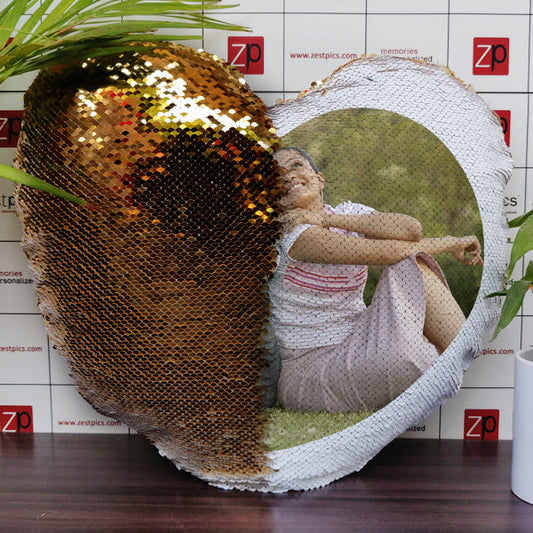 Gold Heart Magic Pillow