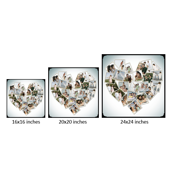 Heart Collage Photo Frame