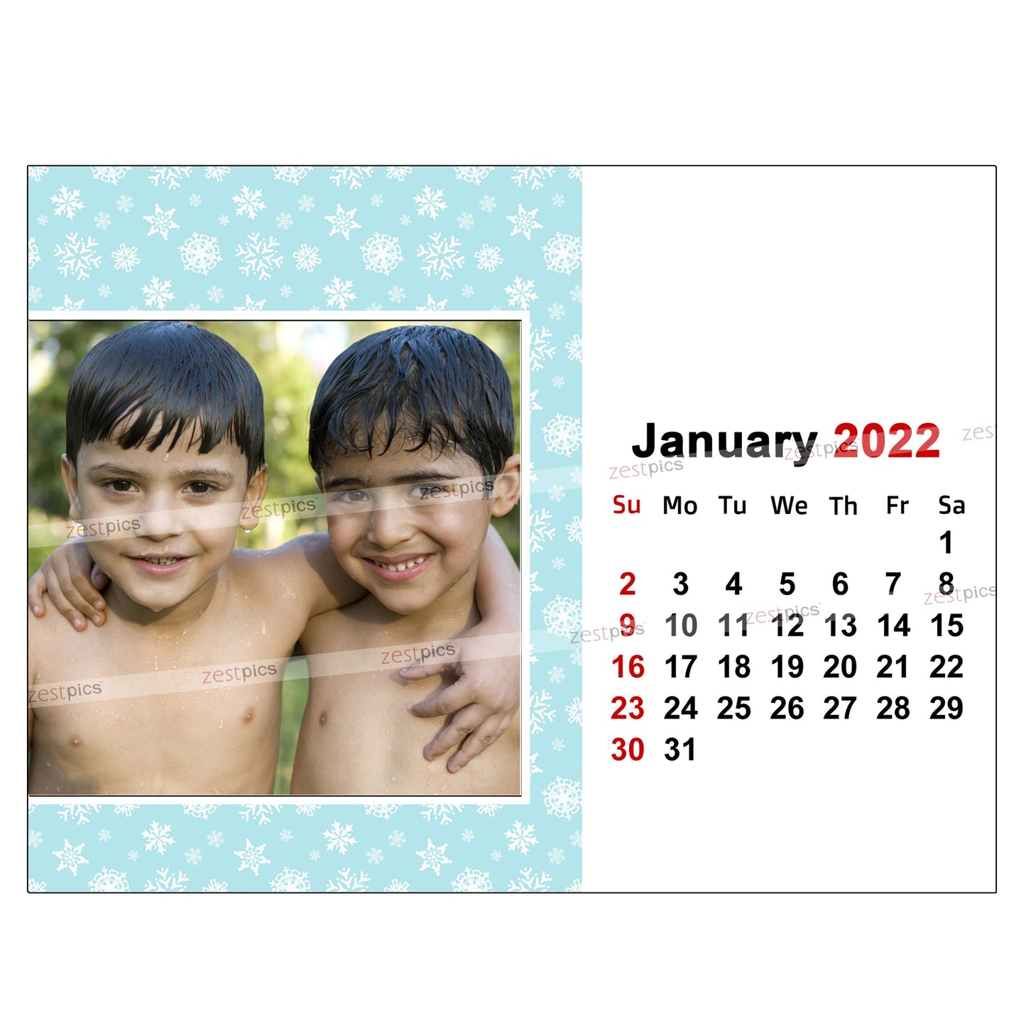 6x8 12 Months Calendar