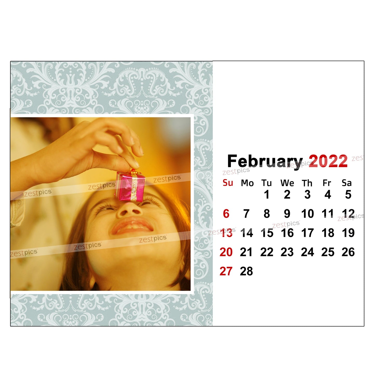 6x8 12 Months Calendar