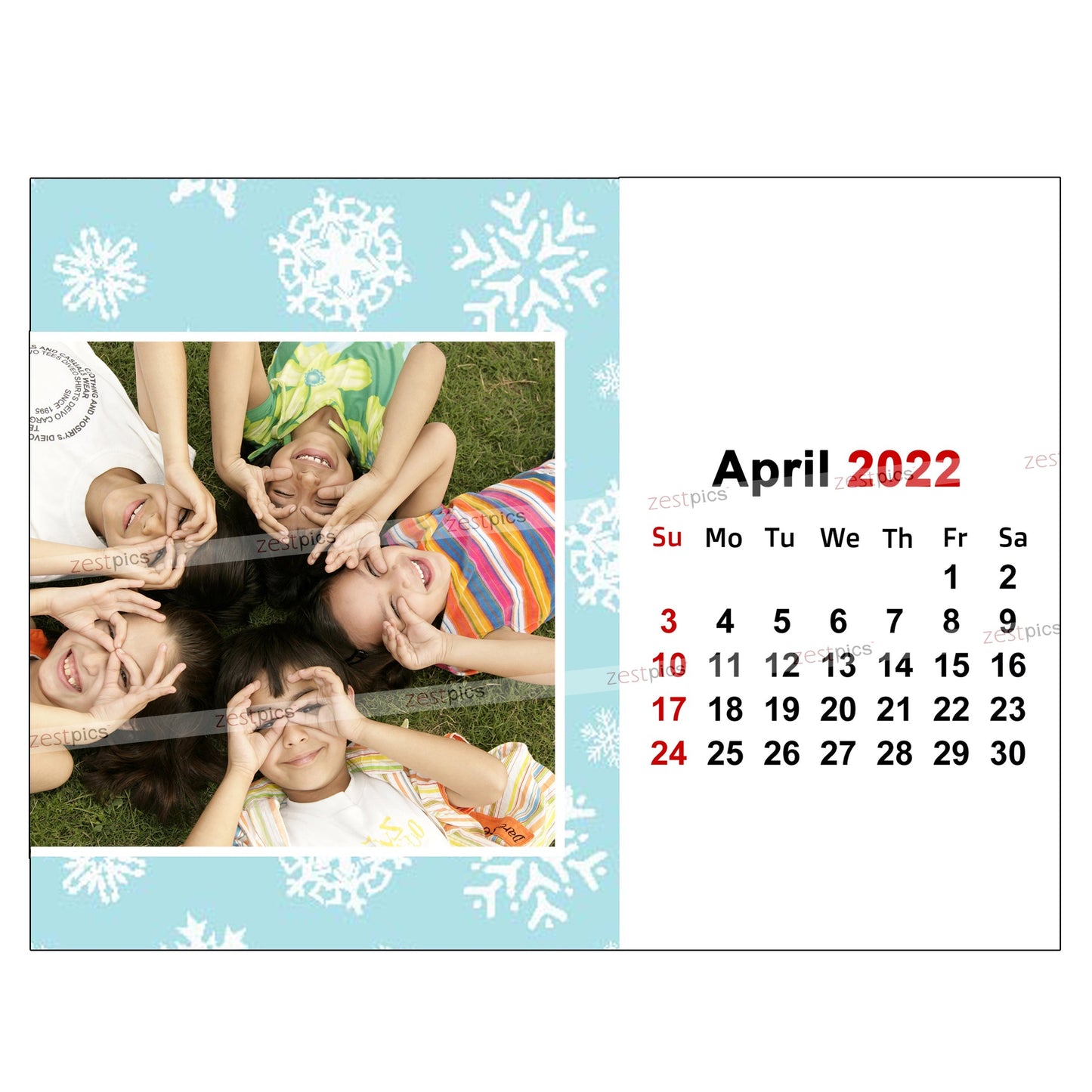 6x8 12 Months Calendar