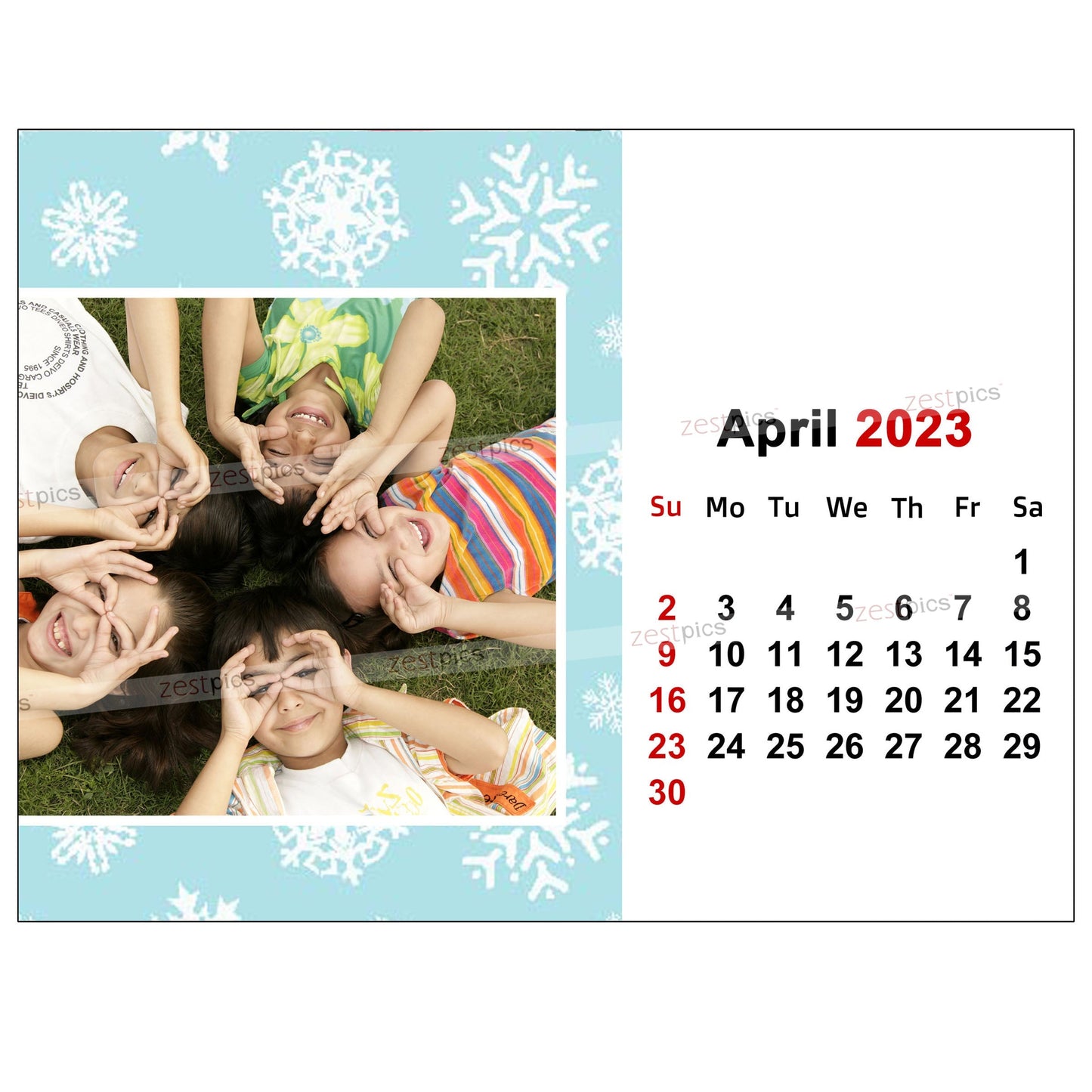 6x8 12 Months Calendar