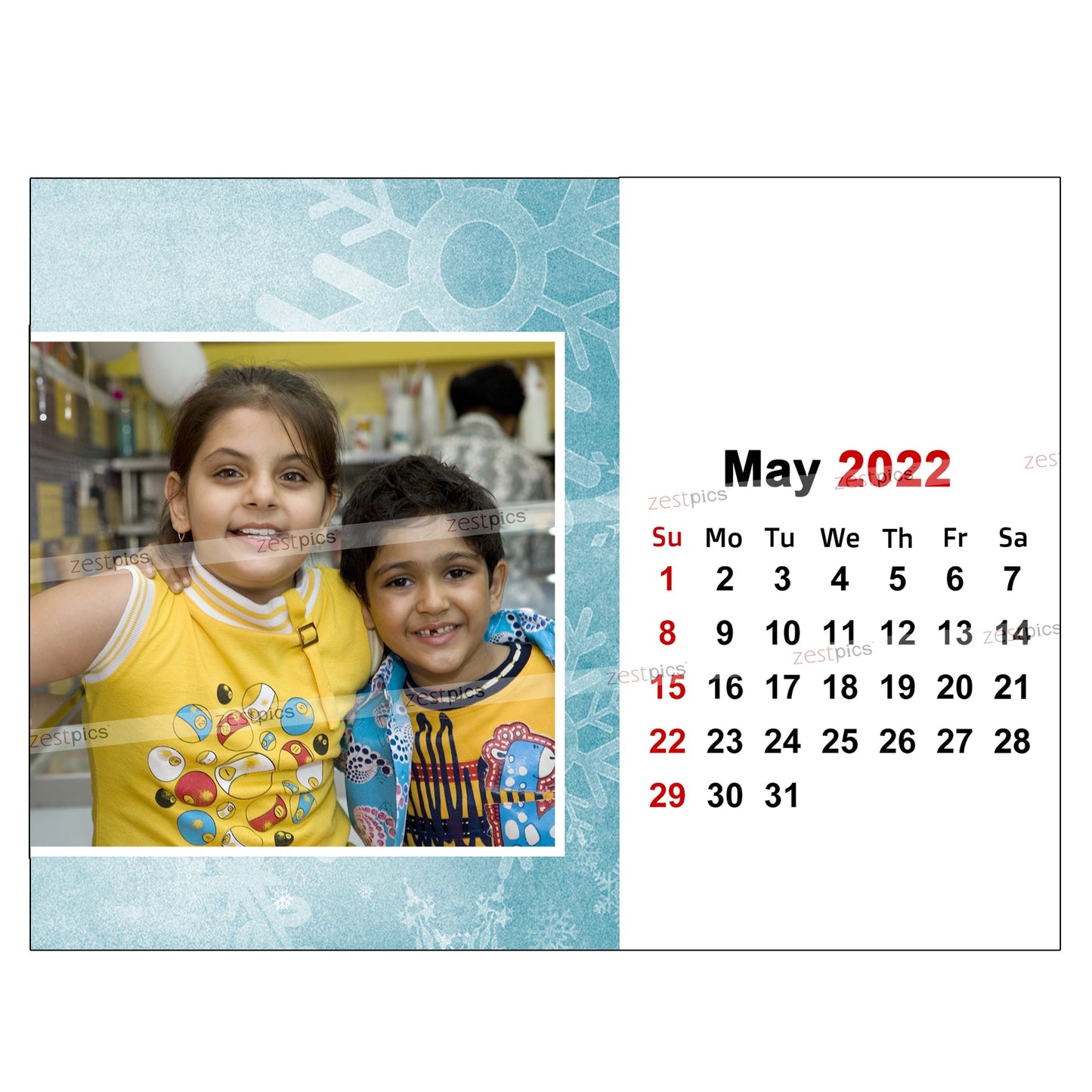 6x8 12 Months Calendar