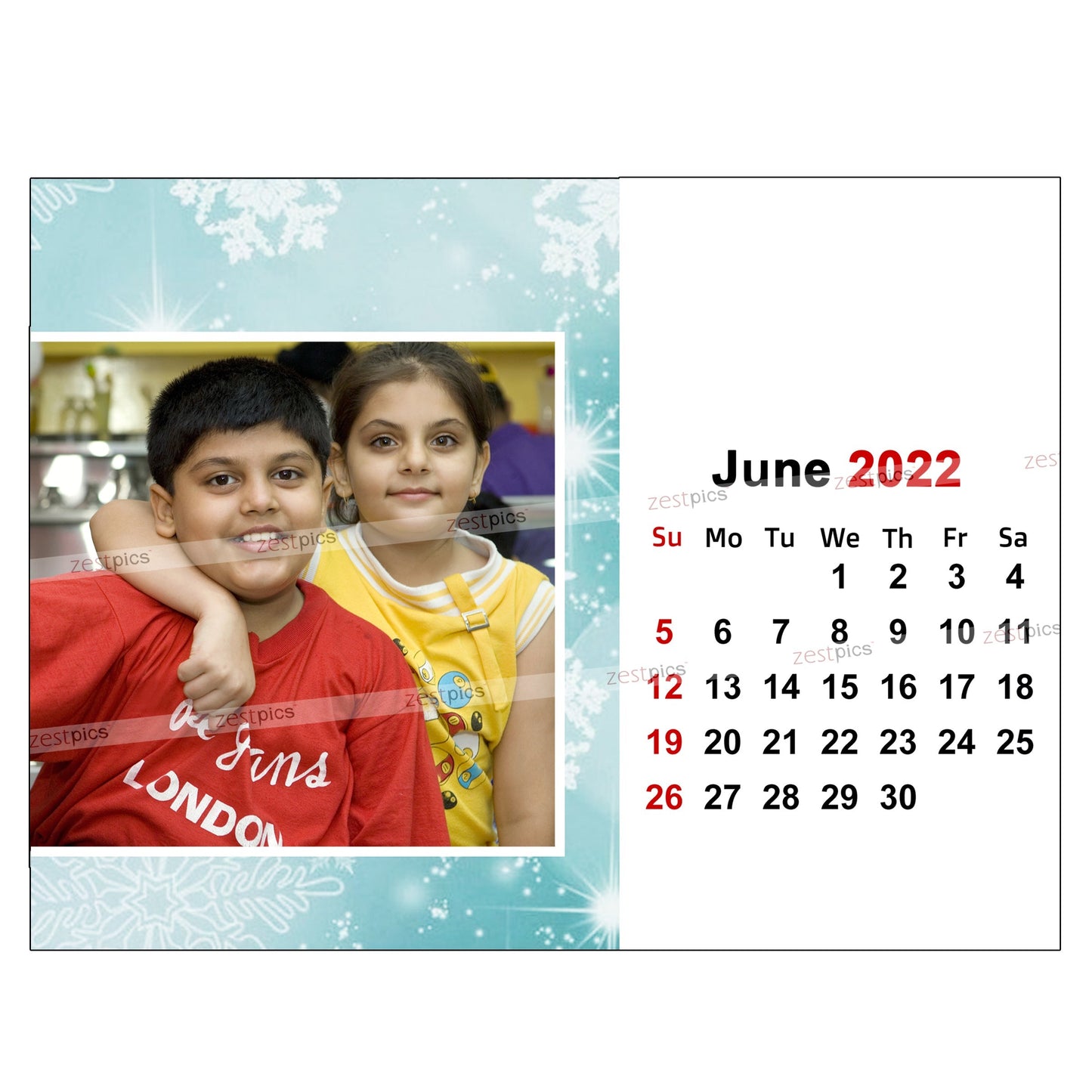 6x8 12 Months Calendar