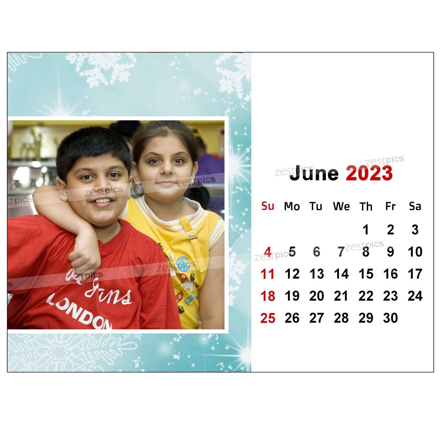 6x8 12 Months Calendar