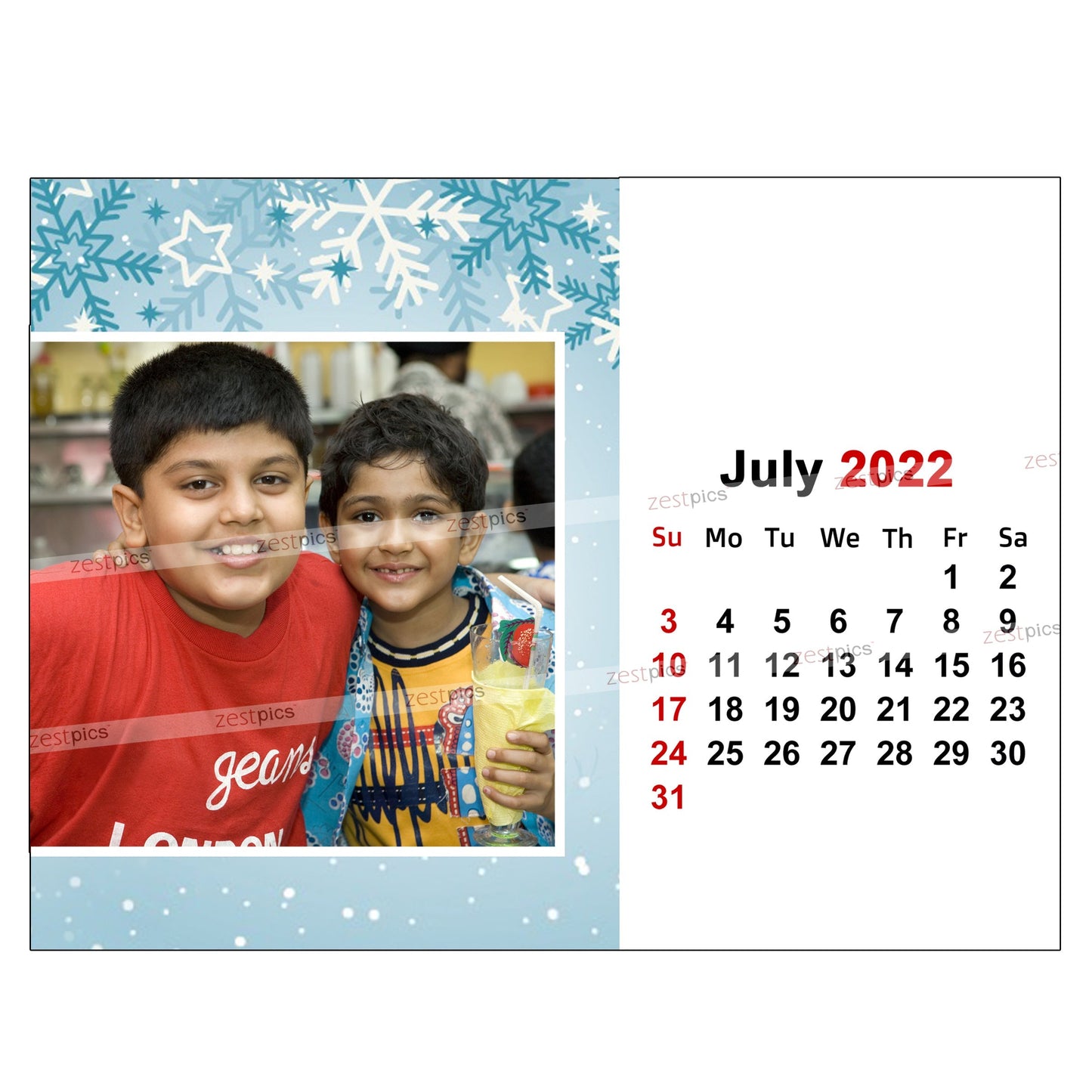 6x8 12 Months Calendar