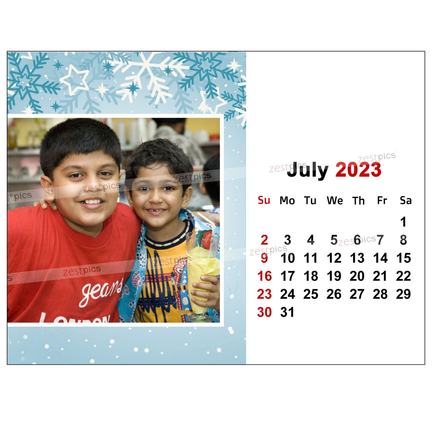 6x8 12 Months Calendar