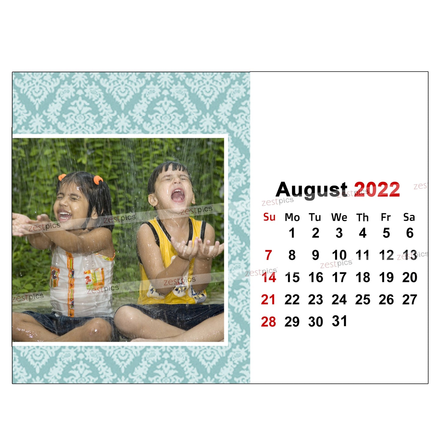 6x8 12 Months Calendar