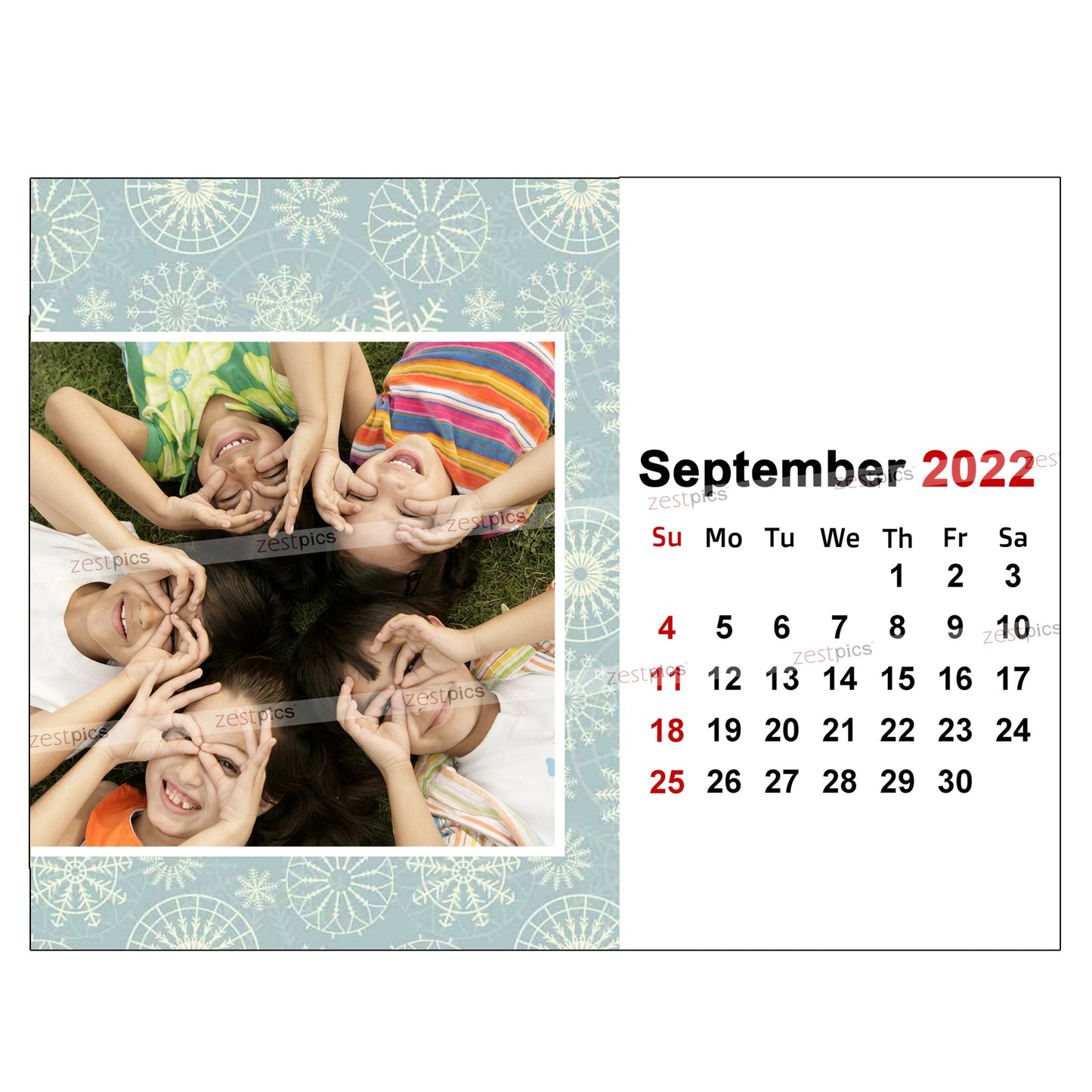 6x8 12 Months Calendar