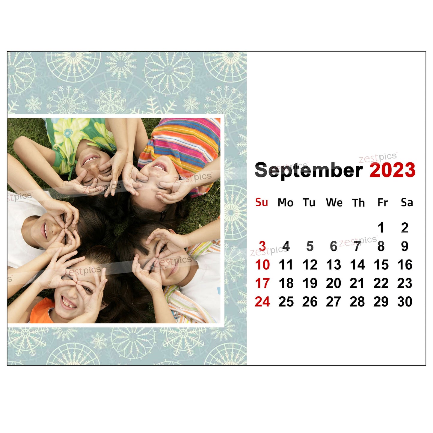 6x8 12 Months Calendar