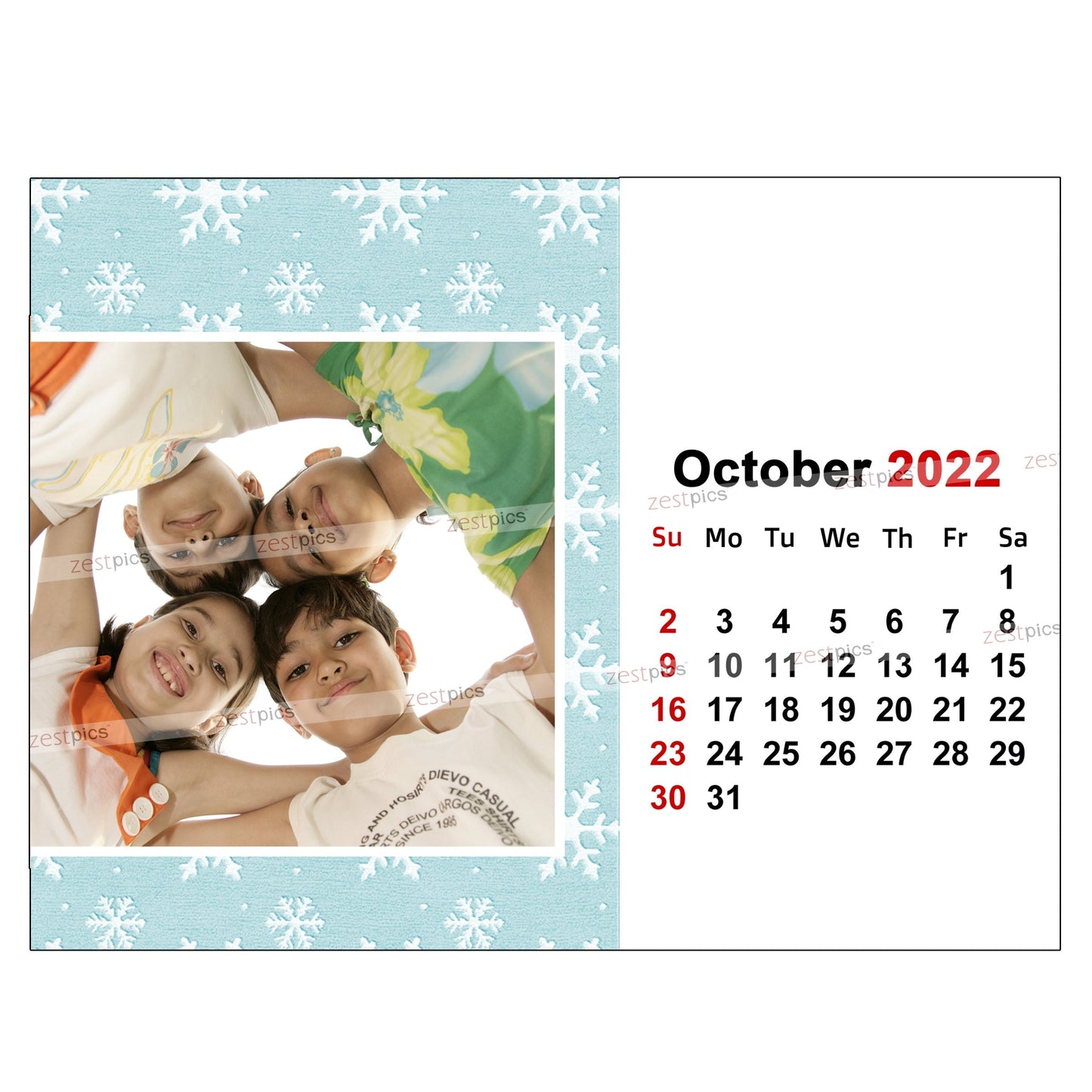 6x8 12 Months Calendar