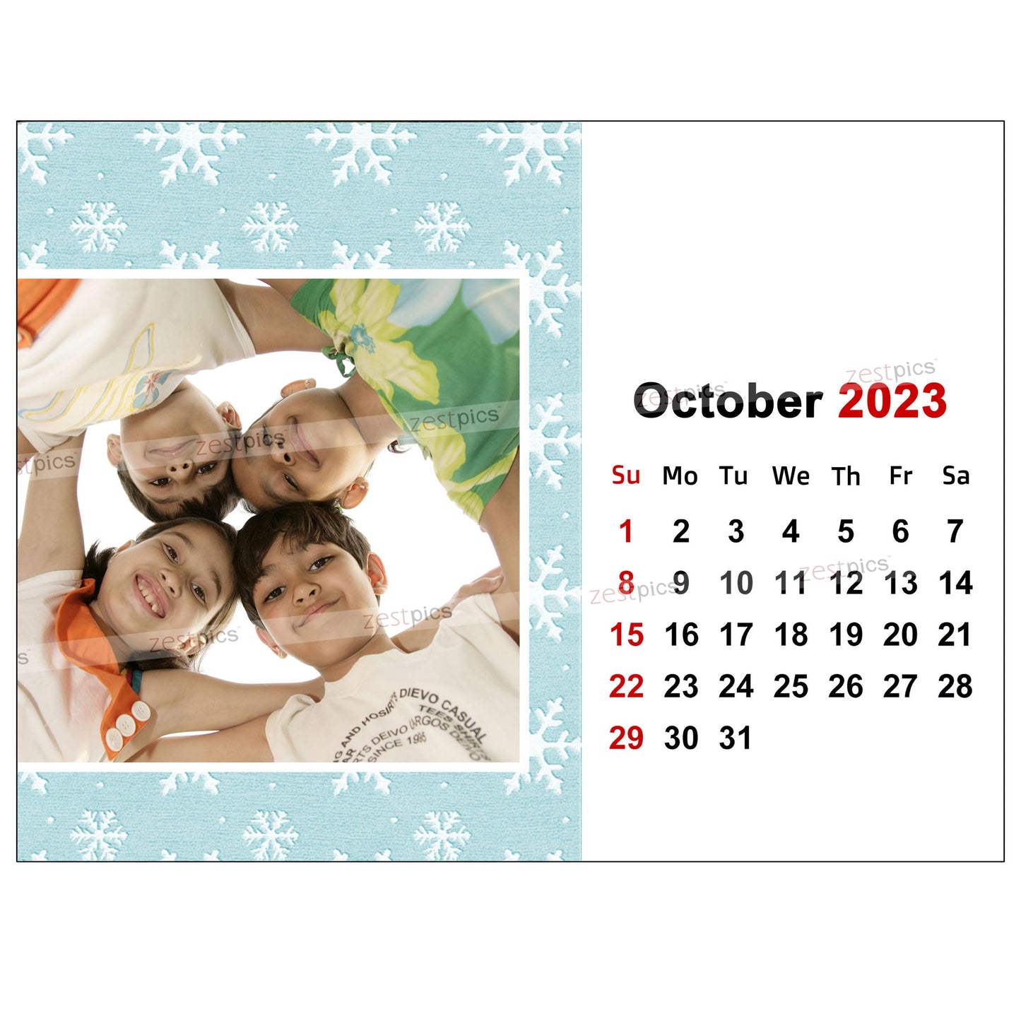 6x8 12 Months Calendar