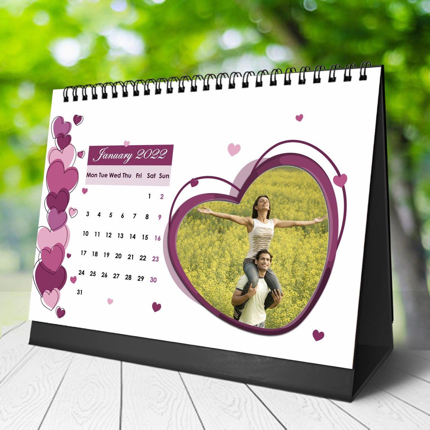 6x8 12 Months Love Calendar
